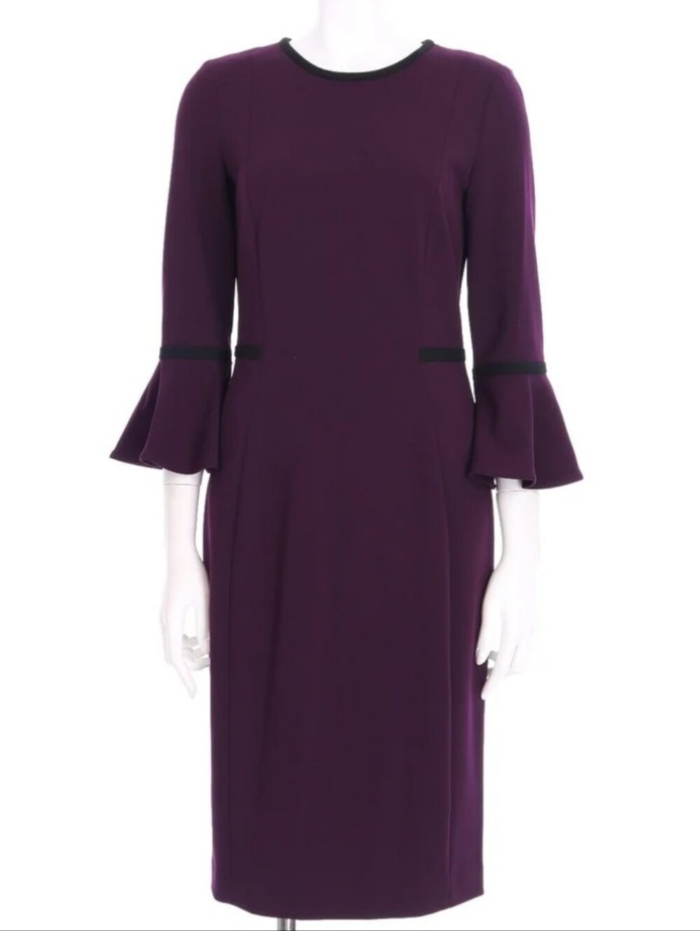 Calvin Klein Ribbon Bell-Sleeve Sheath Dress
